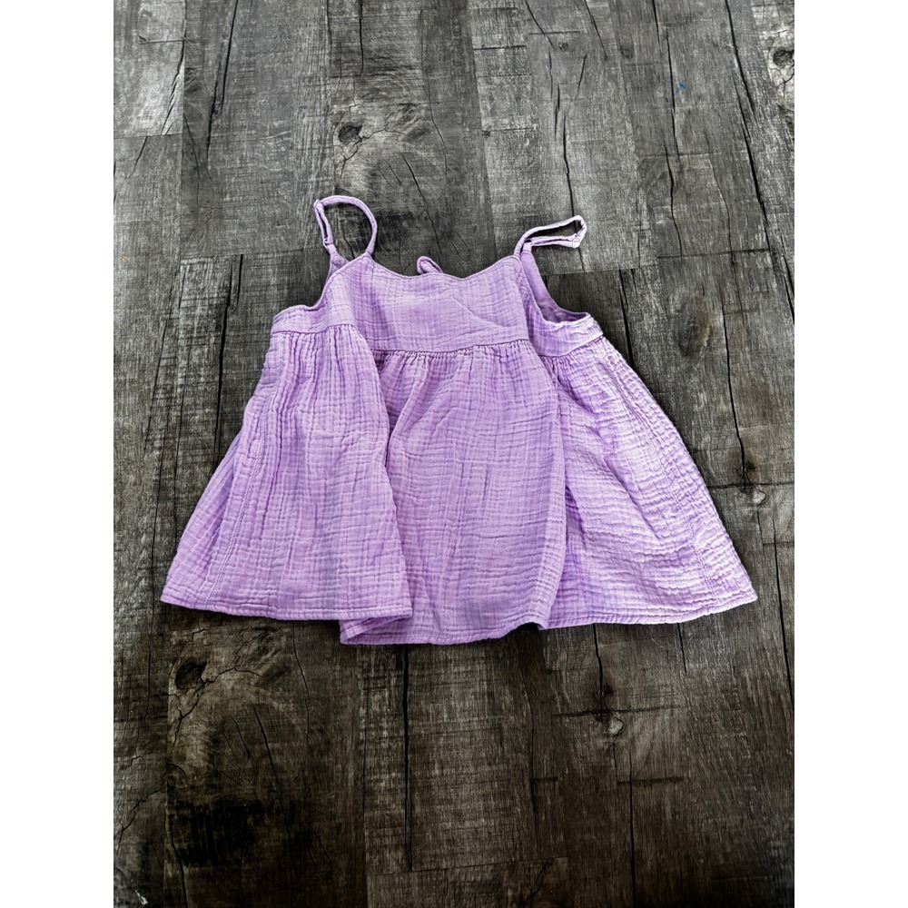 Cat Jack Purple Gauze Tunic Top Size XL 14 Girls Flutter Sleeve - Picture 1 of 3